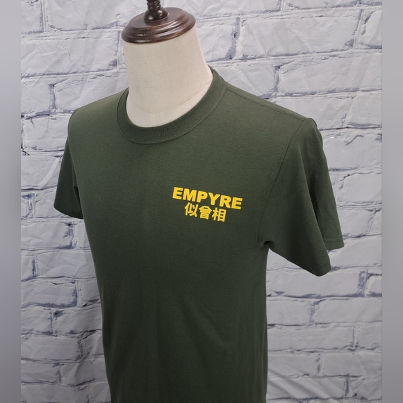 Empyre Men's Graphic T-Shirt Tee Karma Tiger Dragons Tao Military Green Small - Picture 7 of 10
